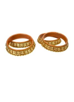 Latest Traditional Design Gold Plated Stone Bangle for Women