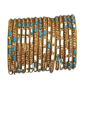 Crystal Stone Bangle Set | Latest Traditional Design Gold Plated Stone Bangle for Women | Stylish Banles For Women