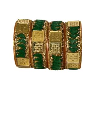 Glittering Bangles For Women | Traditional Fancy Designer Casual Party Gold Plated Bangles for Women | Fancy Bangles Set For Women | Trendy Bangles