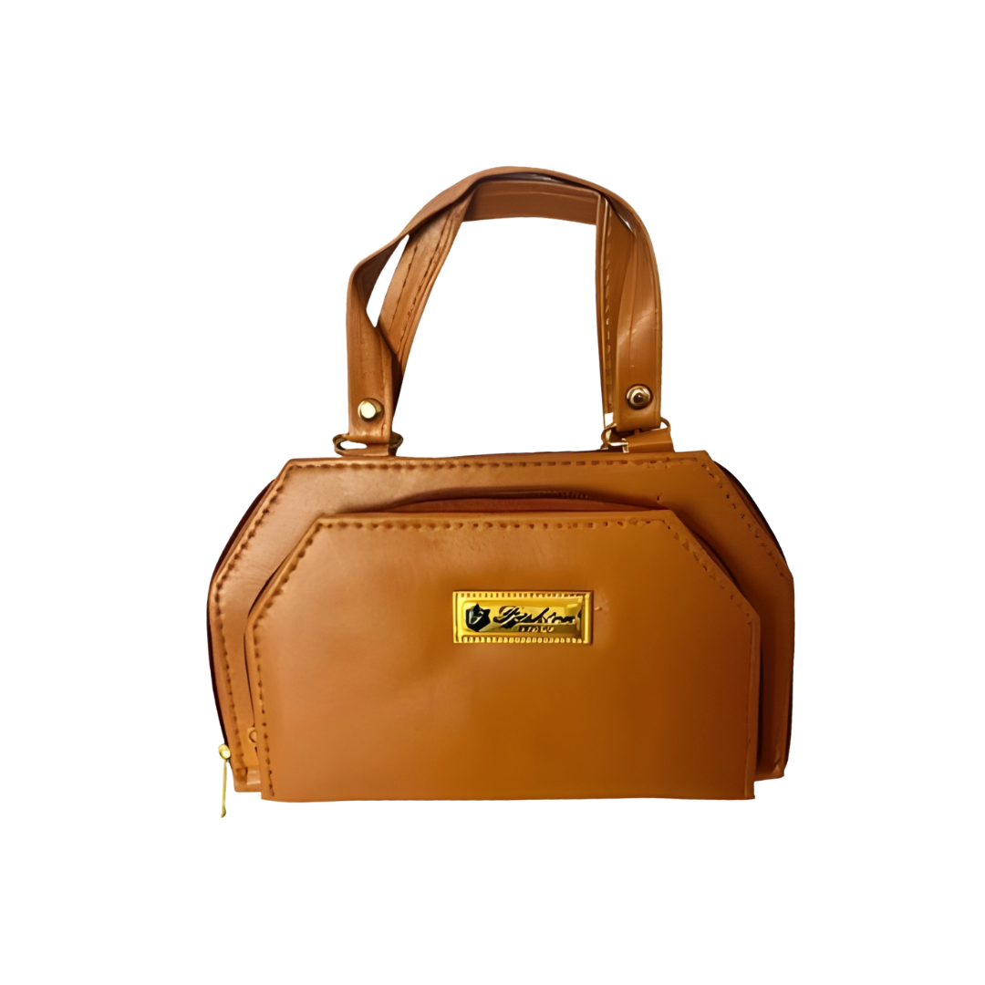 Leather Zipper Around Clutch Bags for Women