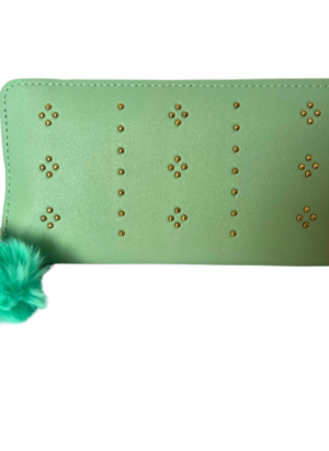 Faux Leather Zip Around Style Womens Wallet Clutch Ladies Purse with Card Holders