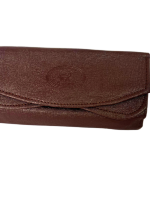 Leather Wallet For Women| Long Button Lock Purse