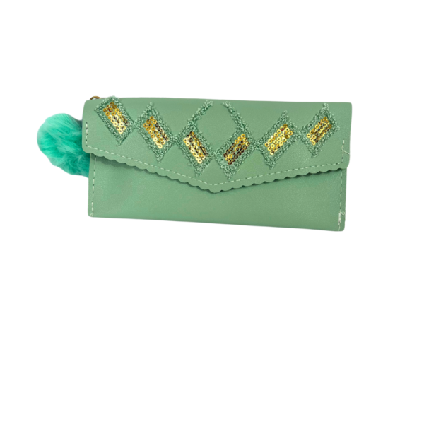 Faux Leather Purse Clutch Wallet for Women & Girls - Image 2