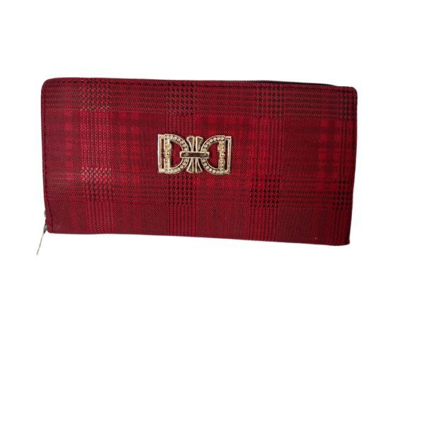 Genuine Leather Double Zipper Card Wallet for Women - Image 4