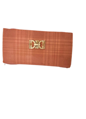 Faux Leather Purse Clutch Wallet for Women & Girls Double Zip Card Coin Holder with Wrist Strap Purse