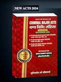 Criminal Major Acts (Dand Vidhi Sanhita) Incorporating New Criminal Laws | Diglot| Hardcover